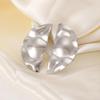 European & American Cold Style Metal Stud Earrings: Retro, High-End, Smooth Design with Personality Ear Cuffs