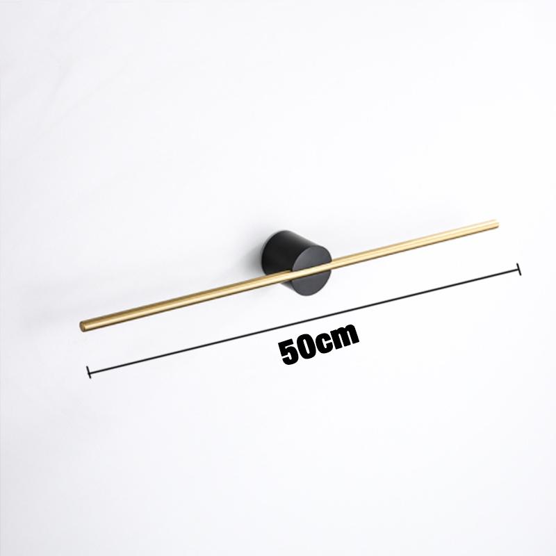 Towel Bar for Bathroom Kitchen Wall Hanger Black White Wood Gold Bath Towel Holder Rack Shelf Storage Space Aluminum 40 50cm