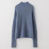 Sinuofude Women's Wool Blend Semi-High Collar Sweater
