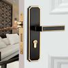 Modern Pure Copper Anti-theft Mechanical Door Locks Interior Bedroom Silent Handle Gate Lock Hotel  Hardware Supplies