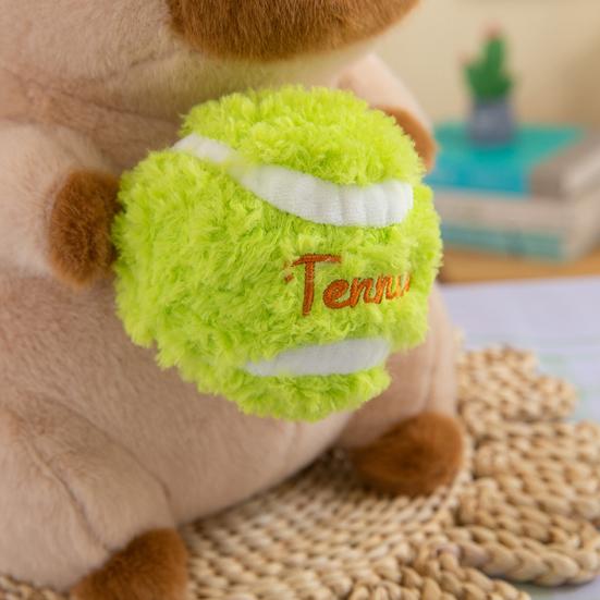 Baseball Tennis Capybara Plush Toy Animal Plushie Stuffed Comfort Doll Pillow