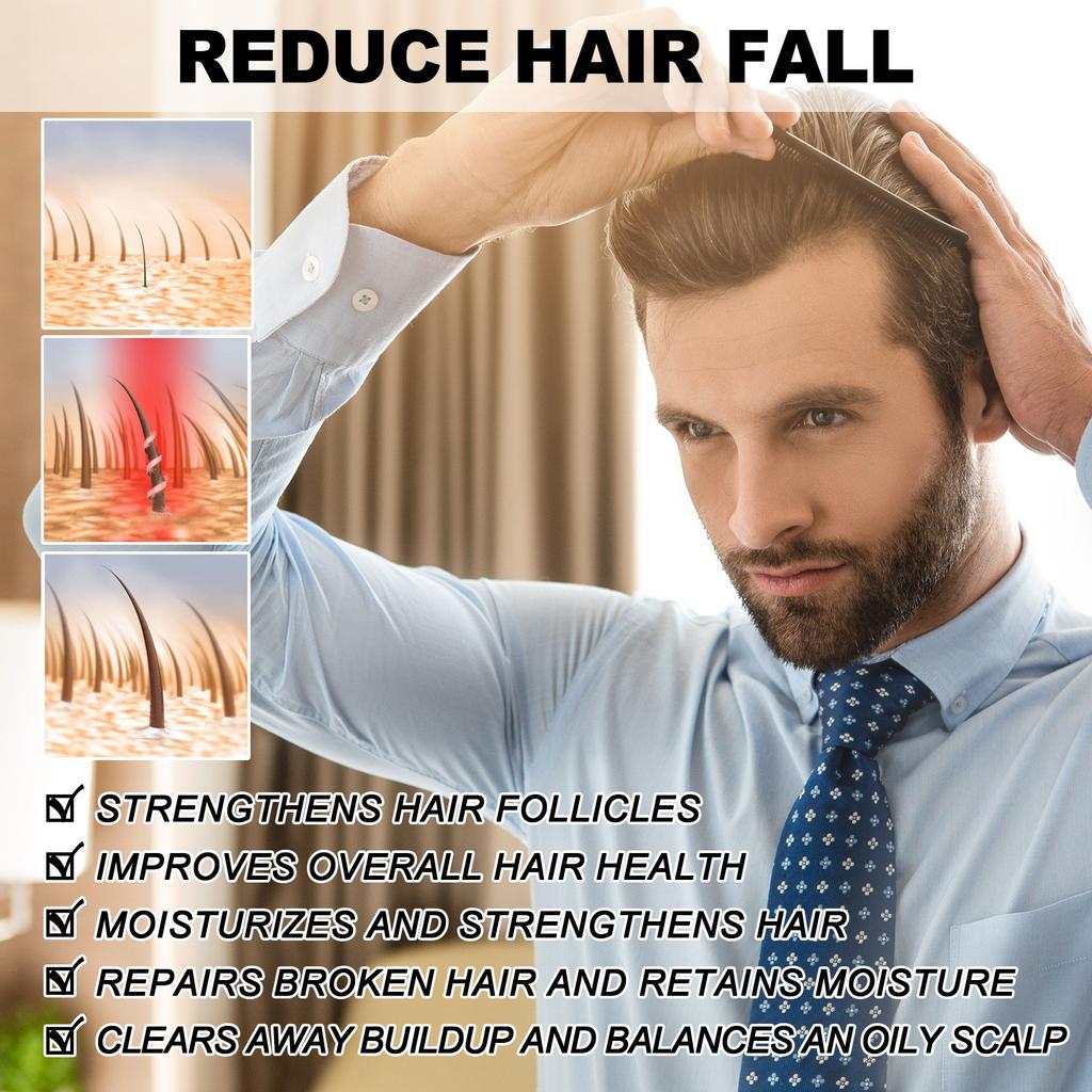 Mit Biotin angereicherter Haarwuchsschaum für superstarkes Haarwachstum, damit das Haar länger und dicker wird, 60 ml