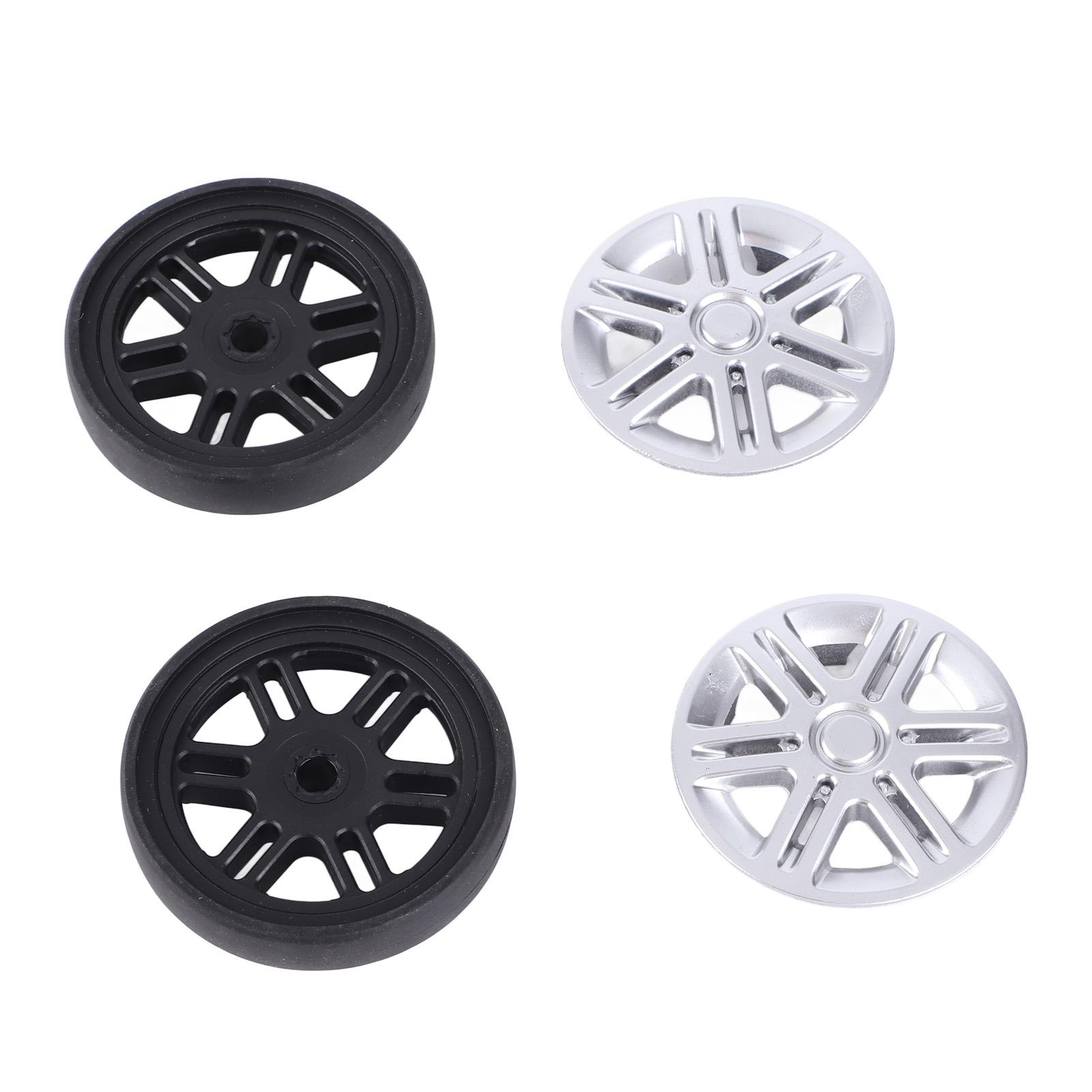 

4 Комплекта Колес для Ремонта Чемодана с Крышками ПВХ Колесики Замена Багажника Чемодана Тележки