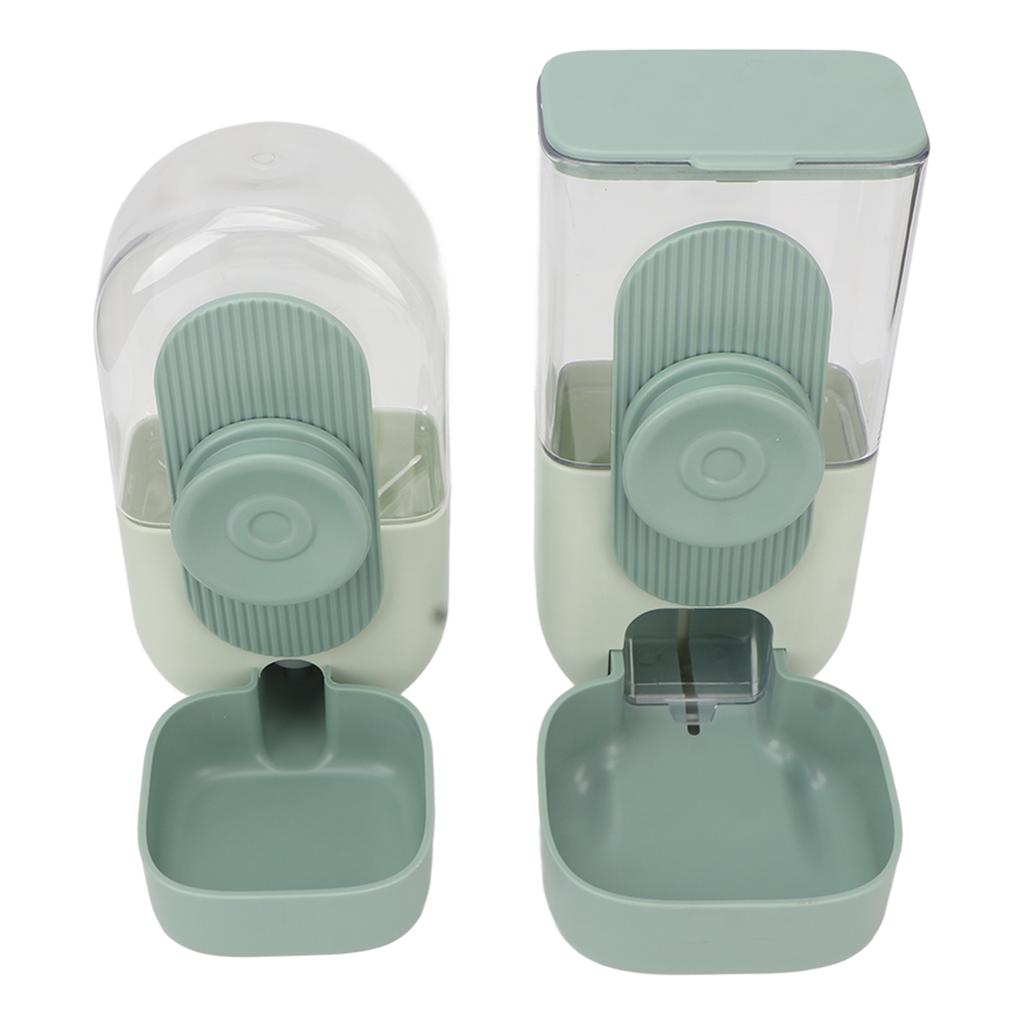Hängender Automatischer Futter-Wasserspender Sicherer Käfig Katzenfutter-Wasserspender mit Schüssel für Haustier Minze