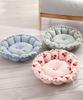 Fluffy Pet Reversible Round Pet Bed for Dogs and Pet Sofa with Cushion Bed, Cats, All-Season (Small, Green)