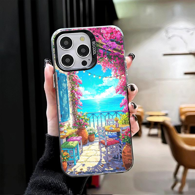 Anime Aesthetic Scenery Soft Phone Case for iPhone 15 16 17 Pro Max 17Air 16E 14 Plus 13 12 Mini Shockproof Cover Back Shell
