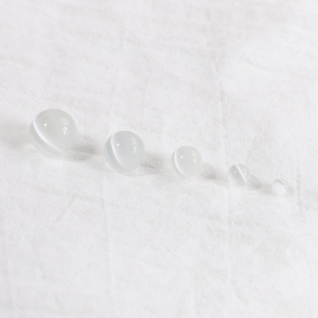Weiße Katzenaugenstein lose Perlen (4-12MM) für DIY Armband, Halskette, Haarnadel, Ohrringe