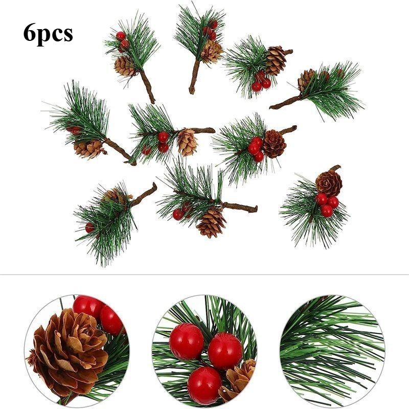 

Christmas Pine Needles Pine Cones Floral Arrangement DIY Craft Kit Holiday Tree Ornaments Photo Shoot Props Decorative Gift Box