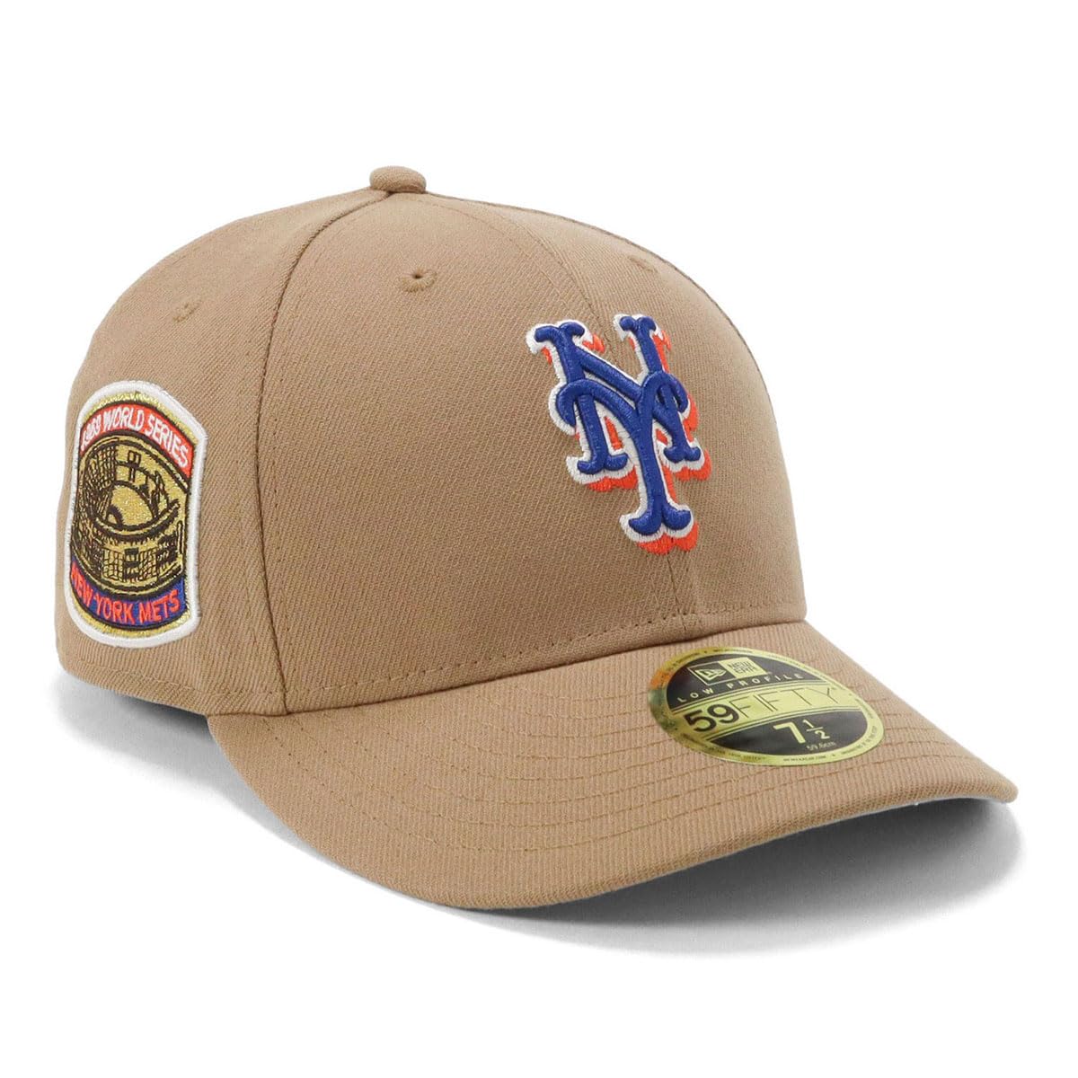 

Кепка New Era LP 59FIFTY MLB New York Mets NYM Хаки Бежевый с боковым патчем и под козырьком Эксклюзивно для и Эта бейсболка обеспечивает защиту от УФ-лучей и имеет модный