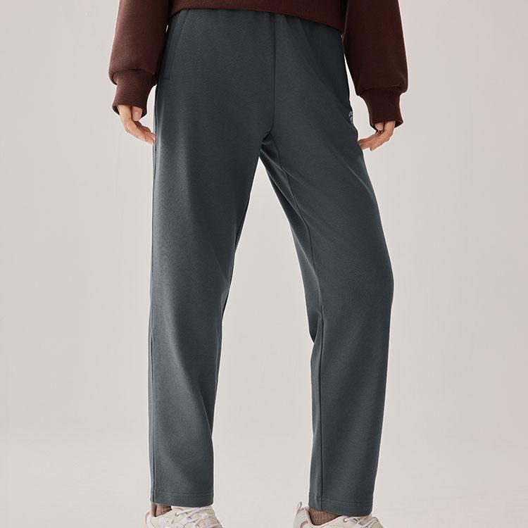 Skechers Warm And Cold Resistant Straight Leg Casual Commuter Soft Comfortable Knitted Sports Pants Women Bottoms L425W093-013P