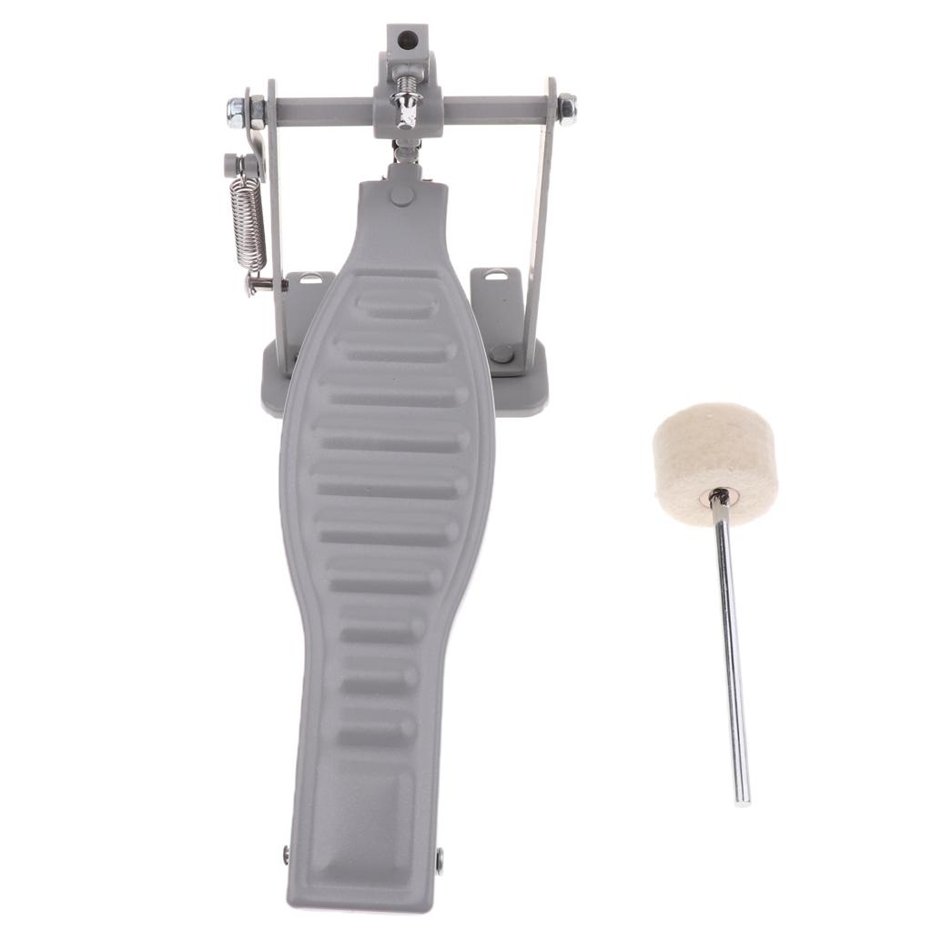Single Foot Pedal with Drum Wool Beater Single Chain Drive Percussion Instruments Replacement for Drum Lovers