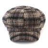 Universal chemistry Brit Check Gray Newsboy Cap