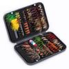 Premium 76pcs 100pcs Fly Fishing Bait Fish Lures Set Dry Wet Flies Kit for Trout