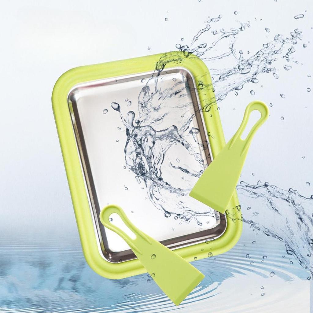 Mini Eiscremeplatten-Maker Sofortige Kälteplatte Süße Rollpfanne für Kinder Familien Geburtstagsgeschenk Buffet Smoothie-Zubereitung