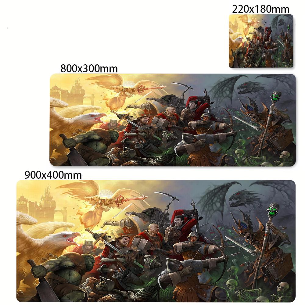 Eroi dell'Anime di Might and Magic 3 Mappa HD Mouse Pad Accessori per Laptop 400x900mm Tappetino per Tastiera da Gioco Protezione Scrivania Deskmat Tappetini