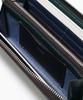 TAKEO KIKUCHI Long Wallet with Coin Pocket - Marugo II Series, Round Zipper Cowhide Leather Design No.780616, Color Green