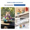 2026 Solar-Powered God of Wealth Car Console Ornament – Cartoon Interior Decoration