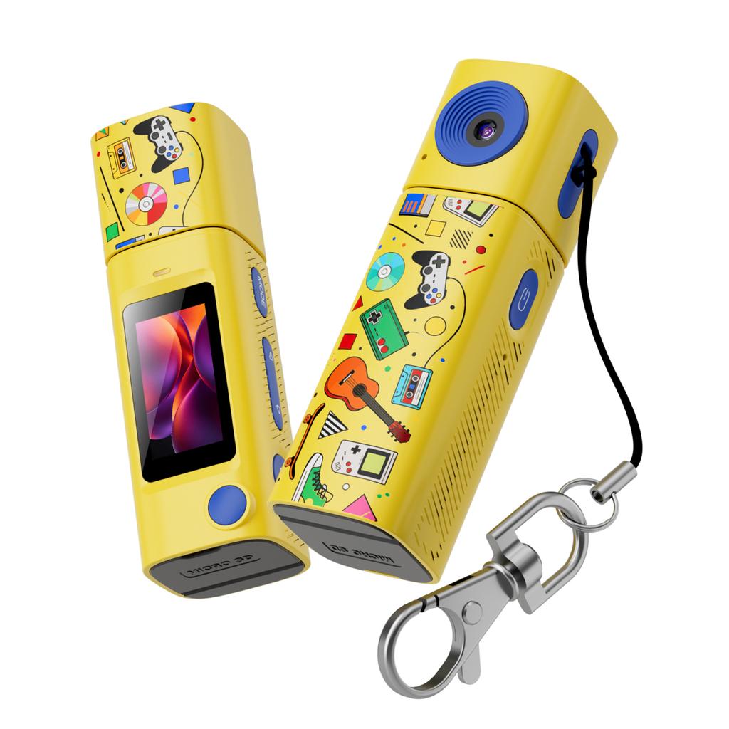 1080P Thumb Keychain Camera 230 Rotatable Lens HD Video Recorder Portable Small Camcorder for Students Outdoor Photography