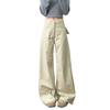 2026 New Spring American Style Women's High Waist Wide Leg Jeans – Slimming, Loose, Floor-Length Pants
