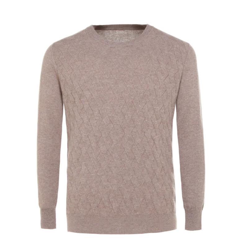 G·TENNA Men's Round Neck Cashmere Pullover Sweater MHGHCR-N18