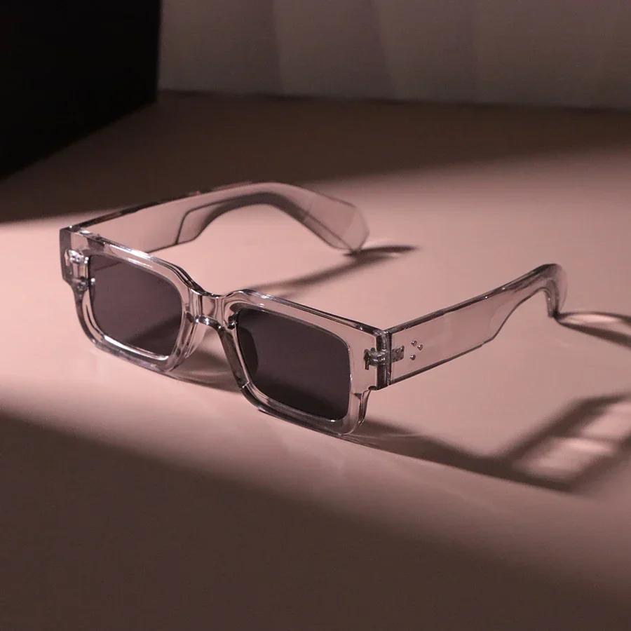 Klasické čtvercové sluneční brýle Módní Dámské Pánské Retro Stylové Brýle Ležérní Minimalistické Ženské Mužské