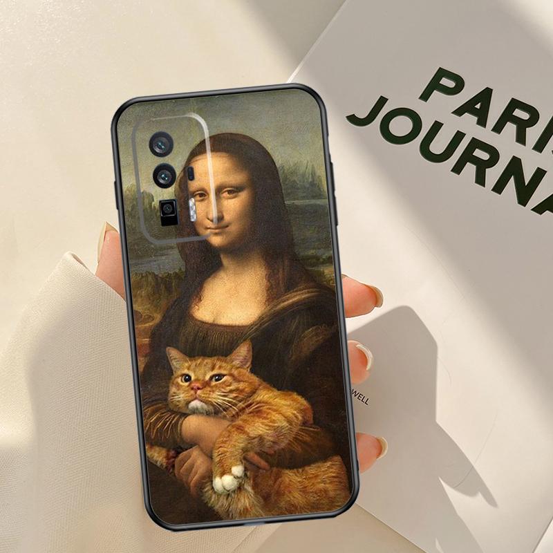Leonardo da Vinci Mona Lisa Art Case For Xiaomi 14 15 Ultra 13T 14T 15T 17 Pro Max POCO X7 X5 X6 Pro F5 F6 F7 F8 Pro Coque