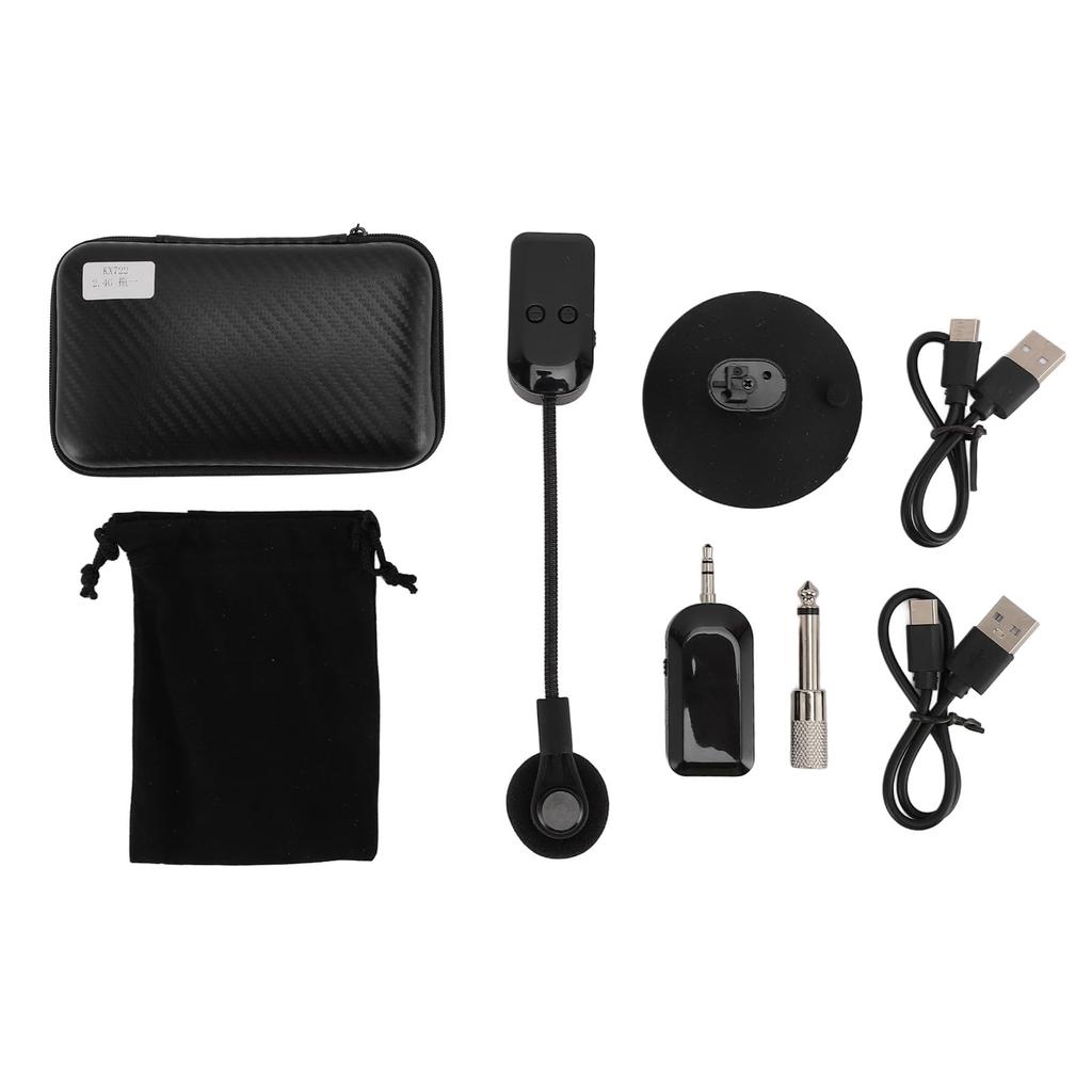 WL Musikinstrument HiFi Sound WL Mikrofonabnehmer WL Mikrofon- und Empfängersystem für Gitarre Violine Akkordeon Cello Zither Laute 2.4G Mikrofon,