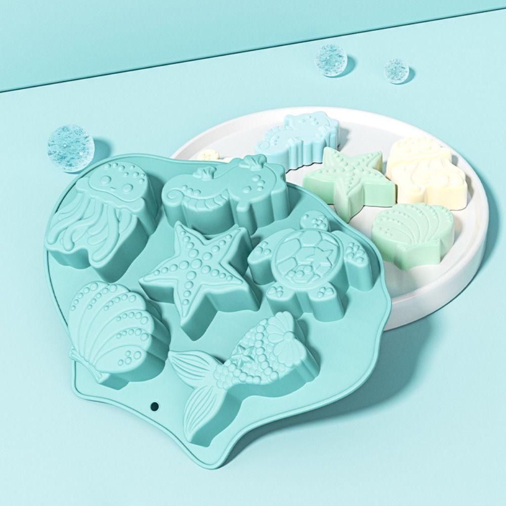 2 Piece Heat Resistant Baby Food Molds Easy To Release Ice Cube Trays Cute Chocolate Mold Fondant