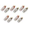 10Pcs Black and Red Terminal Binding Post M4*33mm Amplifier Terminal  Audio Equipment