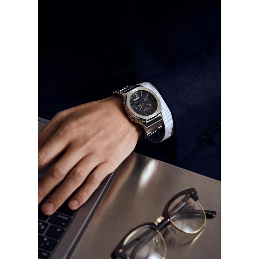 [Casio] G-Shock Watch Full Metal Solar GM-B2100D-1AJF Men's Silver with Bluetooth