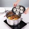 YISPOT 28cm 2-Layer Stainless Steel Steamer & Soup Pot
