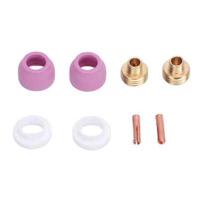 Schweißbrenner 2,4mm Anschluss 2,4mm Elektrodenklemme Keramikdüse PTFE Frontabdeckung Schweißbrenner