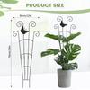 Trellis for Climbing Plants All-Weather Pole Plant Support Metal Trellis for Vegetables Bonsai Tomato Pepper Orchid Ivy Flowers