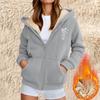 Women's Fashion Casual Sweatshirt Loose Zipper Cardigan Long Sleeve Hooded Jacket