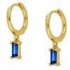 Copper Earrings Fashionable Classic K11 Gold Garnet