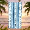 A Beach Towel Featuring a Theme of Emotional Wave Patterns, Designed for African Festival Beaches.Absorbent, And Quick-Drying,