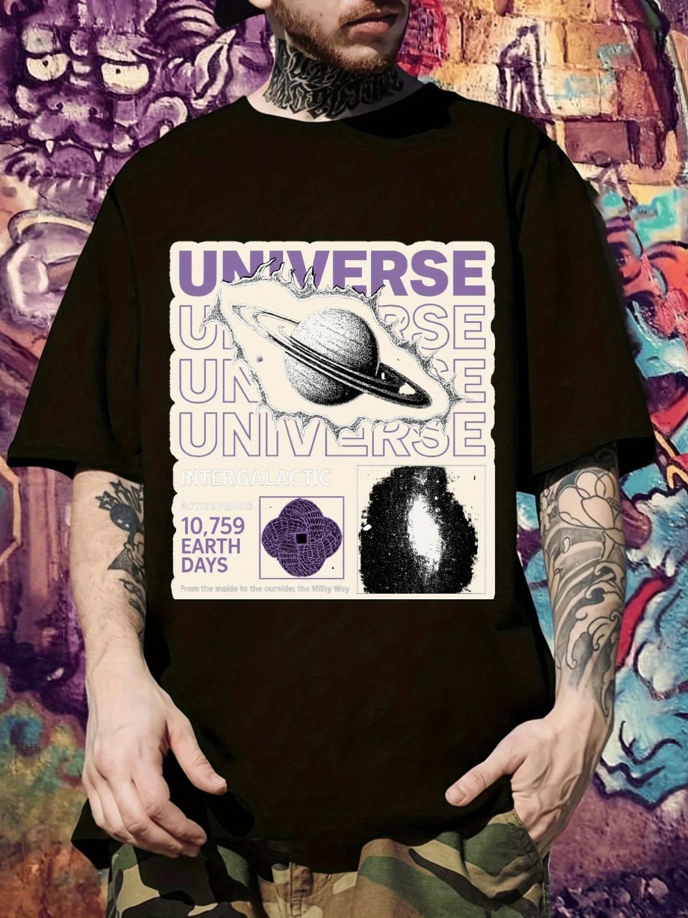 Casual Cosmic for galaxy Print T-shirt - Short Sleeve XXXXL