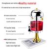 Stainless Steel Transparent Beverage Dispenser for Milk Tea & Fruit Juice