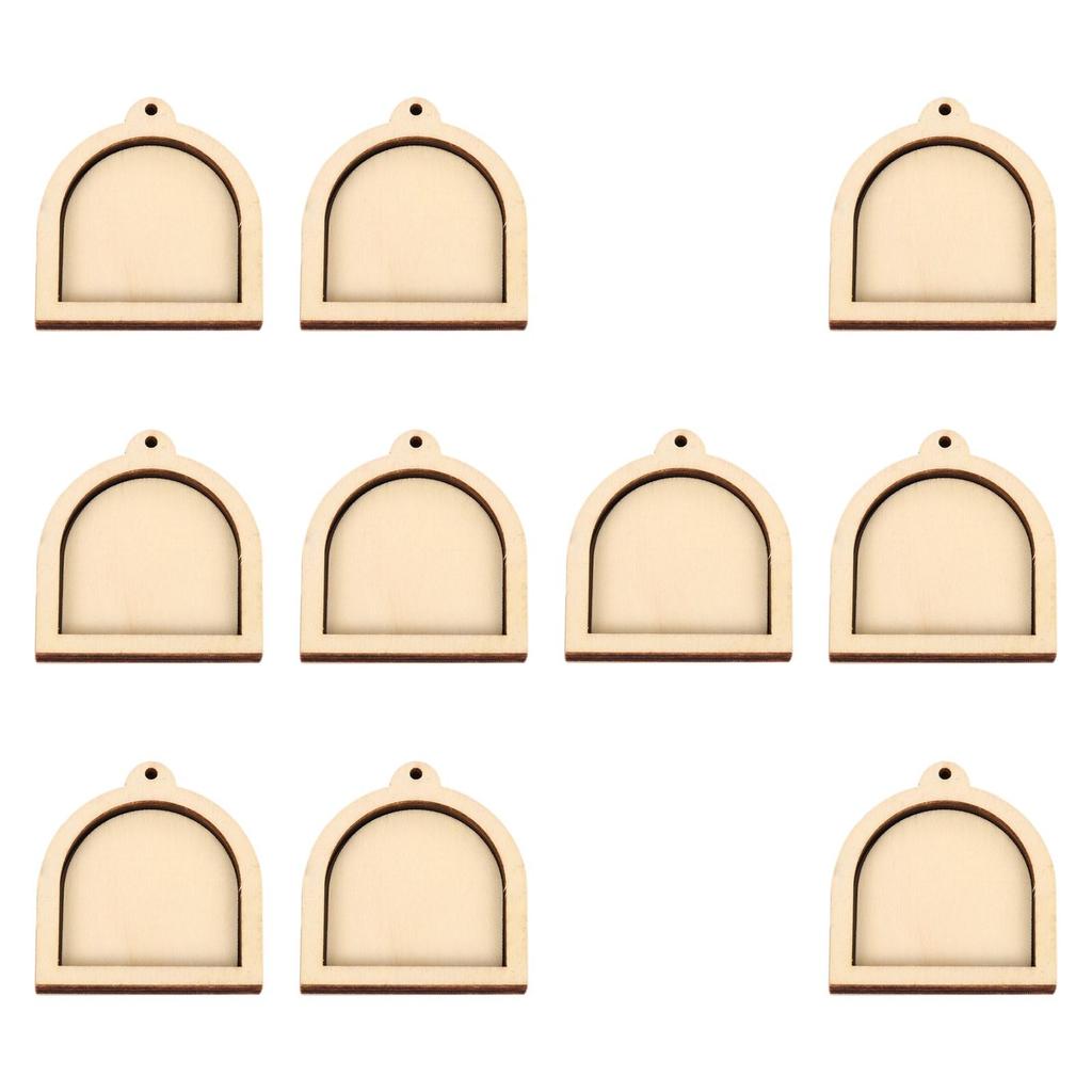 Wooden Mini Embroidery Hoop for DIY Pendant Arts Needlework Accessories Small Display Frame