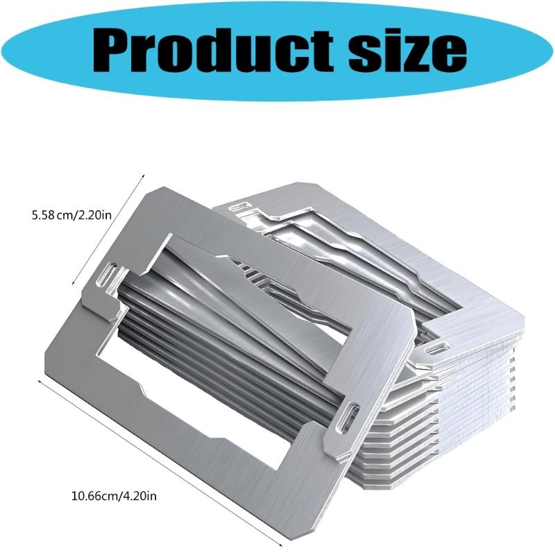 10Pcs Stainless Steel Electrical Outlet Leveling Shims Metal Outlet Spacers Receptacle Spacer Shims Leveler Enduring