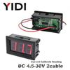 0.56'' AC 30-500V 10-600V AC Digital Voltmeter DC 3.5-30V DC 0-100V Red Green Blue LED Display Voltage Meter Tester Detector