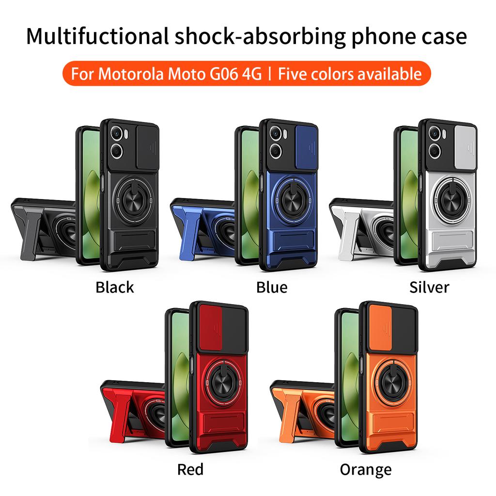 Dla Motorola Moto G06 Etui Motorola Moto G06 Pokrowiec Power Etui na Telefon Magnetyczny Uchwyt Zbroja Wojskowa Pokrowiec Ochronny na Aparat