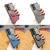 Galaxy Samsung For A06 Gradient Color Clear Shockproof Magnetic Ring Phone Case