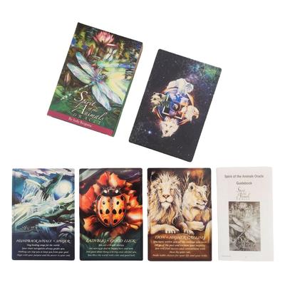 12x8.3cm Spirit of The Animal Oracle Deck 51 Different Animal Helpers and Discover Their Powerful Medicine with Guidebook for Beginners