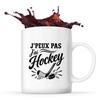 Mug - PLANETEE - J’peux Pas J’ai Hockey - Céramique 330 Ml - Imprimé Bretagne - Compatible Lave-vaisselle
