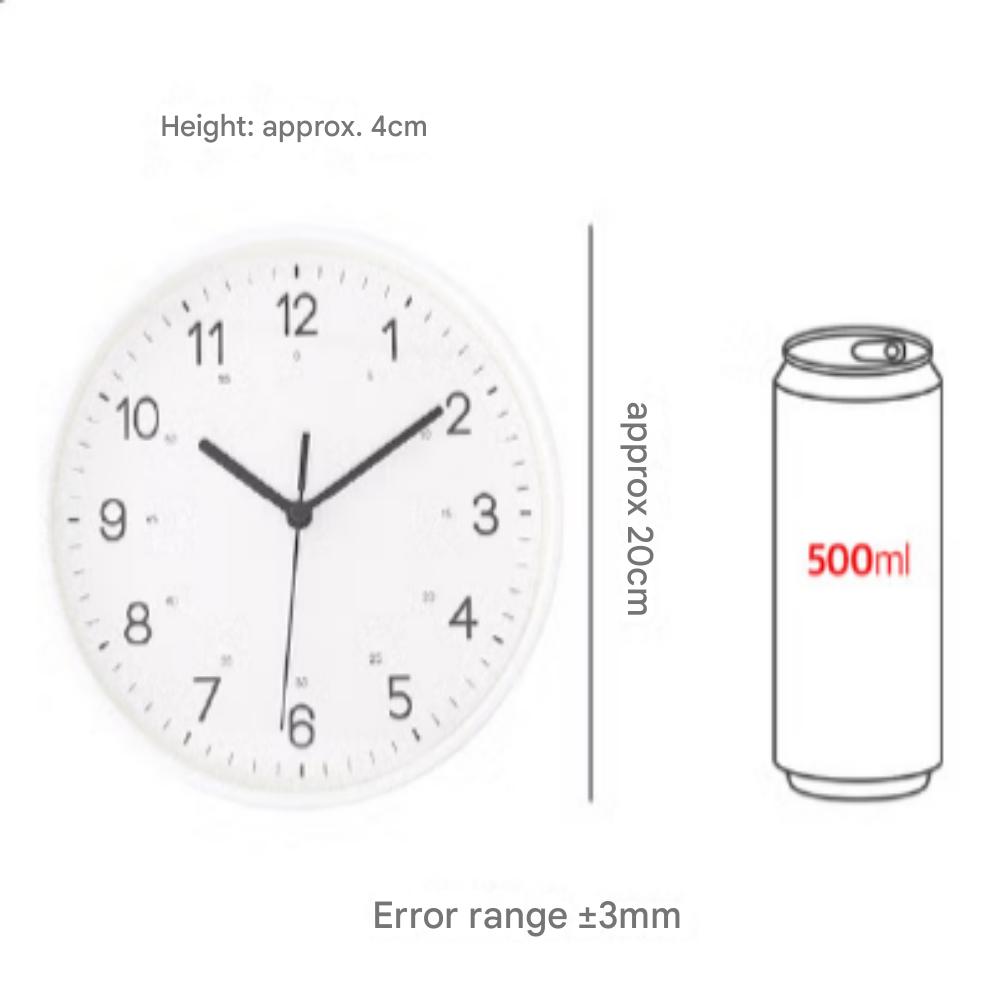 Simple Round Wall Clock 20cm Ivory