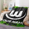 1 Stück Benutzerdefinierter Name VfL Wolfsburg Gemustert Flanelldecke Geeignet für Alle Jahreszeiten für Heimdekoration Wärme und Komfort Geschenke Feiertagsgeschenk_xia