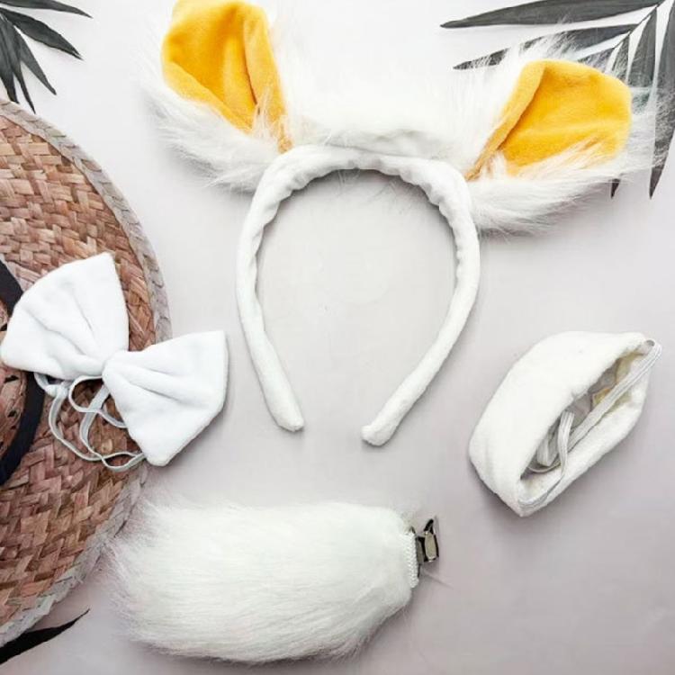 Crystal velutinous Sheep Costume Set With Lamb Ears Band For Halloween Party costume Props For Children Role Play
