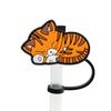 Silicone Straw Plug Cartoon Cat Drinking Dustproof Cap Creative Straw Tip Covers  Cup Accessories