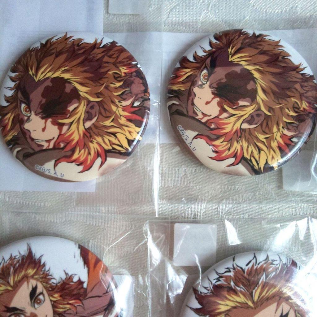 [USED] Demon Slayer: Kimetsu No Yaiba Interlude Webshop Lottery Flame Pillar and Sound Pillar 44mm Can Badge Set of 8
